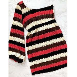 Judith March one shoulder knit dress. Worn once!